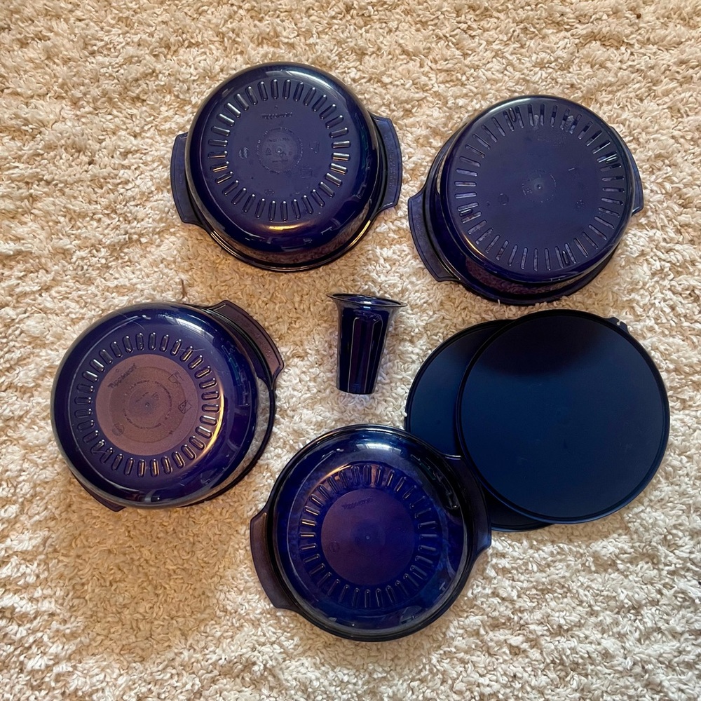 Tupperware Blue Steamer Stack Cooker Set - Picture 4 of 5